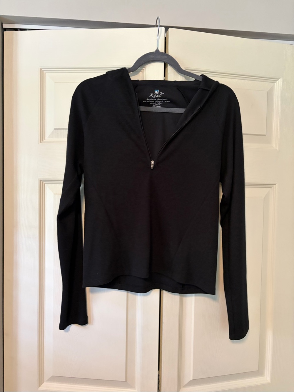 Kuhl women’s Black Half-Zip Long-Sleeve Top